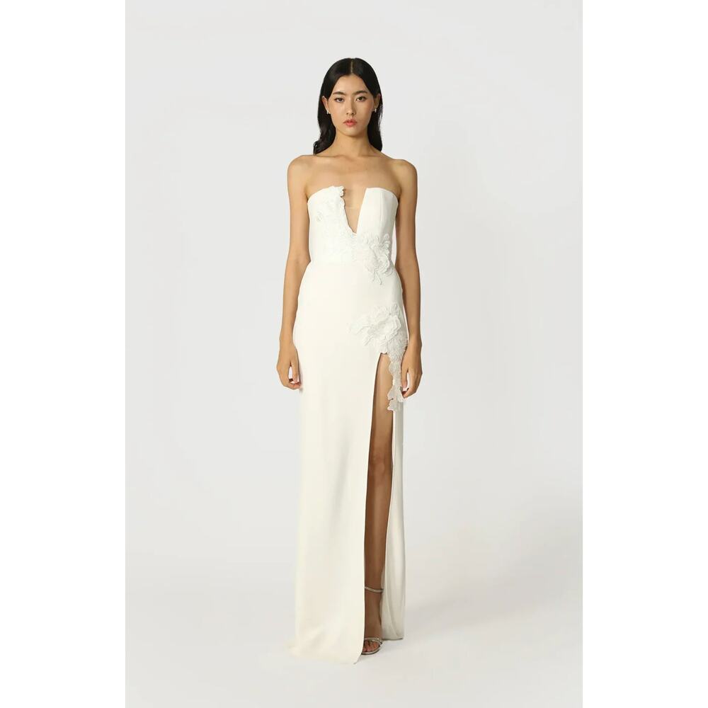 SAU LEE Florence Dress in White
